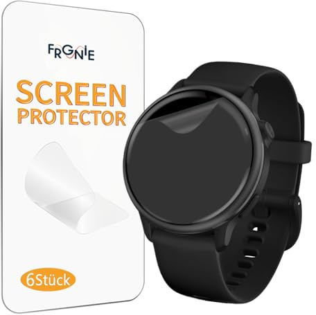 Frgnie 6 stycken skyddsfolie kompatibel med Garmin Vivoactive 6/Vivoactive 5 Smartwatch, HD Flexibel TPU-film, kompatibel med Venu 4 41 mm Fitness watch skärmskydd