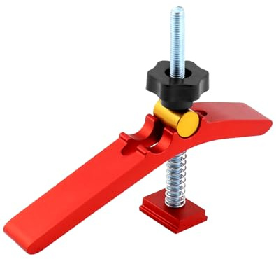 QWORK® T Nut Schiene Schnellspannklemmen - M8 - Niederhalter Klemm - Holzbearbeitung Werkzeug