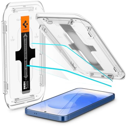 Spigen Glas.tR EZ Fit Skärmskydd kompatibel med Samsung Galaxy S25 Plus, Galaxy S24 Plus, 2 Stycken, med Sjabloon voor Installatiem, Case friendly, 9H härdat glas