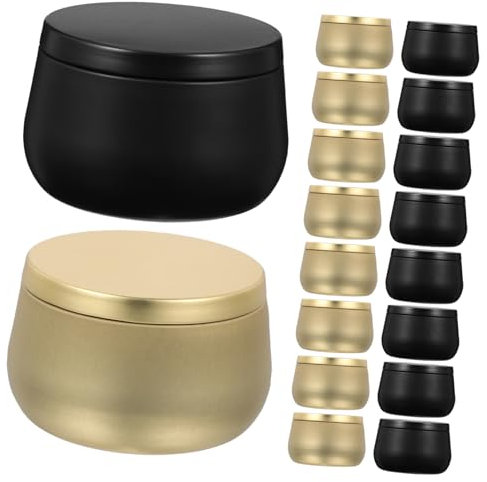 Operitacx 24stücke Leere Kerzen Metall Gläser Diy Kerzen Gläser Mit Deckel Container Und Aufbewahrung Von Schmuck Und Kleinigkeiten