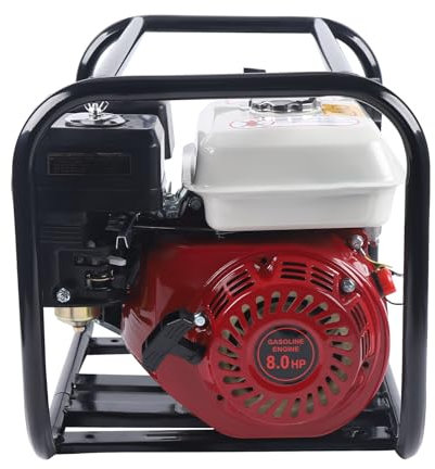 Vinnyooc 210 CC Bomba de agua de gasolina 4 tiempos 2 pulgadas Bomba de agua de jardín Bomba centrífuga Bomba de motor Bomba de estanque 6,5 CV Bomba de agua para tierras agradables huertos