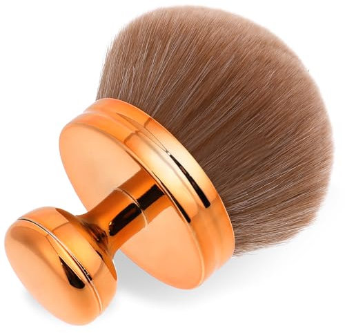 Qianyu Make Up Pinsel Extra Große Selbstbräunender Rücken-Applikator Kabuki Mineral Puder Schminkpinsel für Bronze Blend Sorgt für Makelloses Foundation Gesicht Bein-Make-up-Pinsel (Roségold)