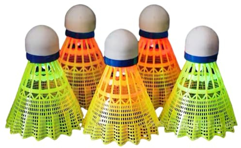 4 Stück/Packung LED-Badminton-Badminton-Bälle, Nylon, Federball, Badminton-Ball, Beleuchtung, Badmintonball, Outdoor-Training