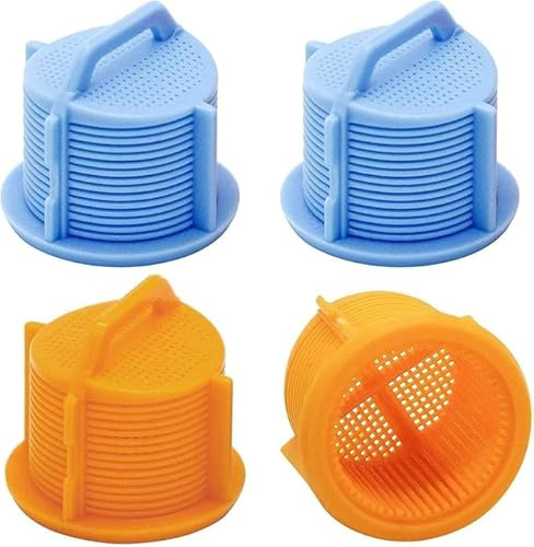 Caalii AGM73269501 tvättmaskin vatten inloppsventil filter skärm passar för LG Kenmore bricka, inloppsfilter skärm ersätter 1810261 AP5202486 PS3618281 EAP3618281-4-pack tvättmaskinfilter