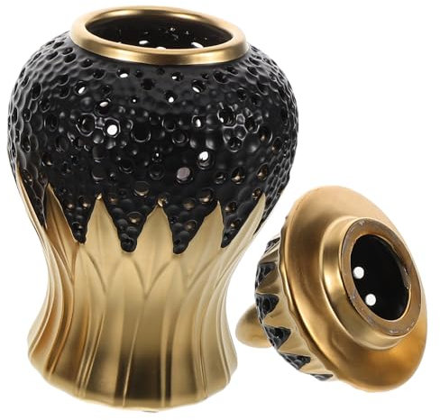 Amosfun Adornos Generales Para Tarros Jarrones De Vintage Con Tapa Para Decorar Cocina y Sala De Estar Para Almacenar Ajo y Jengibre