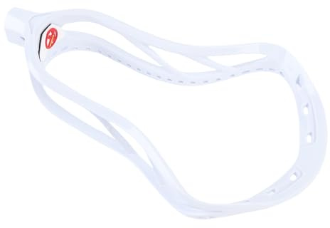 Unstrung Lacrosse Heads, Lacrosse Stick Heads Replacement Constructed From Premium Nylon for Competition Sports Training (White)