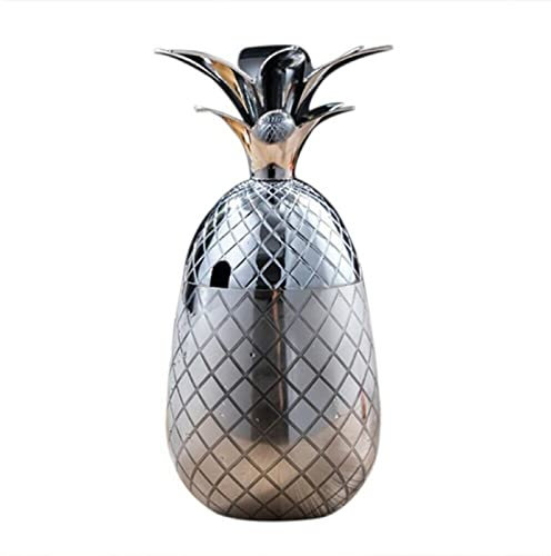550/900 ml Ananas-Eiskübel Cocktail-Getränke-Eimer Weinschalen Edelstahlbecher Bar-Werkzeuge für Bar KTV Küche Outdoor Partyzubehör