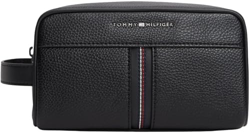 Tommy Hilfiger Th Central Washbag AM0AM14172 Trousse de Toilette pour Homme Noir Taille Unique