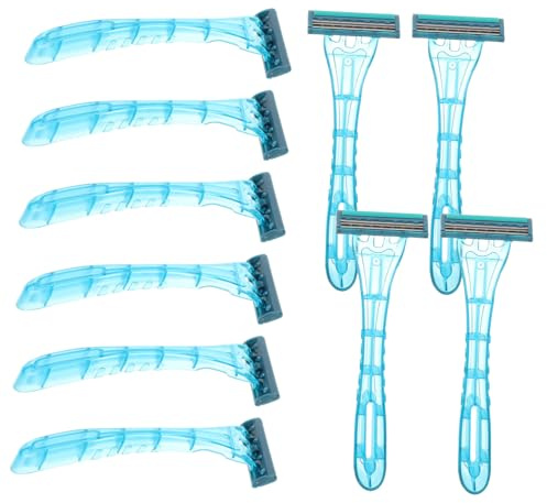 IWOWHERO Afeitadora Corporal 20 Piezas de Acero Inoxidable Desechable Portátil para Hombres y Mujeres Adecuado para Viaje Personal y Cuidado en Movimiento