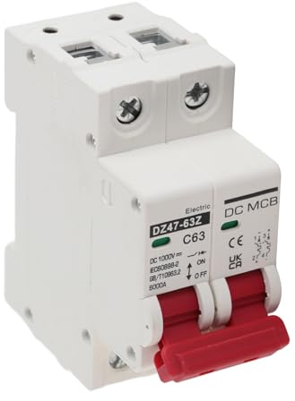 Interruttore Automatico in Miniatura DC Materiale PA66 6000A Magnetico Termico per Sistemi Solari e Marini