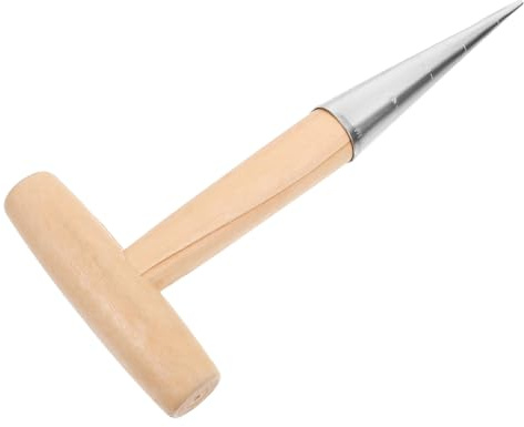 Herramienta de Siembra y Trasplante de Acero Inoxidable Mango de Madera