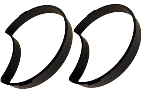 iplusmile Moule à Dalles pour Allée en Plastique 2 Pièces, DIY Jardin Extérieur, Forme Lune, Surface Lisse pour Démoulage Facile, Accessoire D’aménagement Paysager Solide