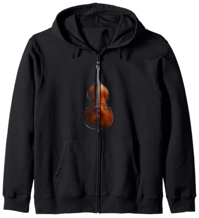 Motif Instrument de Musique contrebasse Sweat à Capuche