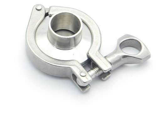 Morsetto con cappuccio terminale saldato, Set di raccordi in acciaio inossidabile 304, confezione da 4, misure multiple(32mm Ferrule 50.5mm)