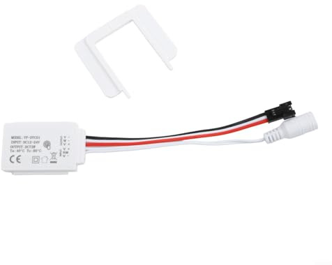TDCuizent Touch-Sensor-Schalter, 2 V, 5 A, 60 W, LED-Dimmer für intelligente Spiegelleuchte, wasserdichter Kontrollschalter für Badezimmer, Make-up-Schrank, mit -5 mm Glas/Acryl-Kompatibilität (D)