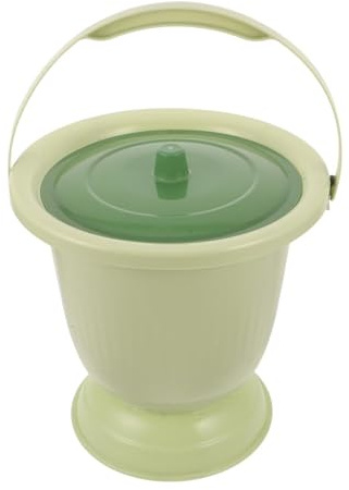 LOLIPPYY Vaso da Notte Portatile Coperto con Maniglia, Toilette Portatile per Adulti e Anziani, Secchio Antiodore Leggero per Interni e Viaggi, Adatto a Donne Incinte e Mobilità Ridotta