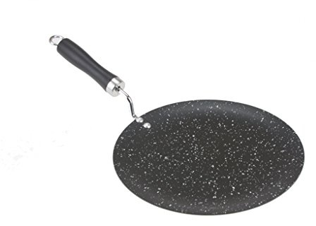 Mastercook Longlife 28cm MS Iron Super Non Stick PAN Heavy Duty Crepe Pancake CHAPATI ROTI PAN DOSA Marble Non Stick Coating Tawa Tava Flat Tawa