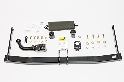 AUTO-HAK Gancio di traino completo estraibile orizzontale compatibile con VOLKSWAGE VW Golf VI due volumi 2008-2012 + universale faisceau électrique 13 poli