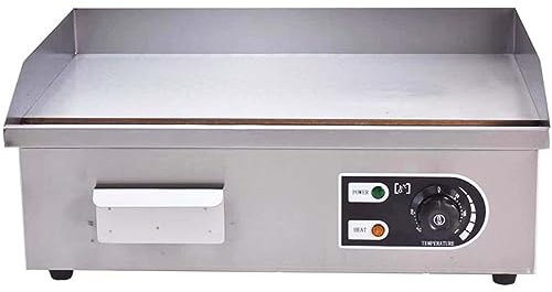 Catering Piastra per Barbecue, Piastra Elettrica Professionale Grigliata 10Mm Piastra di Cottura in Acciaio Inox in Ghisa Durevole Grill Multifunzione per Ristorante caffè Cucina