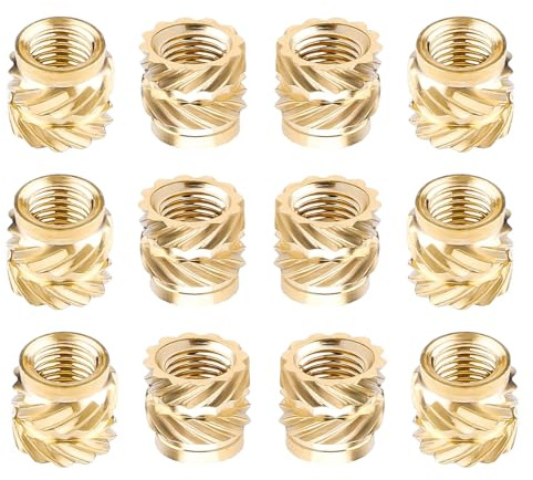 100Pcs 3D Printing M3 Brass Knurled Threaded Insert Nuts - Durable Strong Sturdy Heat Embedment