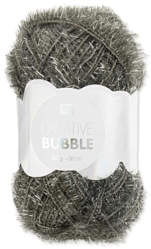 Frida's Wollhaus Rico Design 50 g Creative Bubble Schwammgarn Wolle Stricken Häkeln 57 Farben (037 | Efeu)