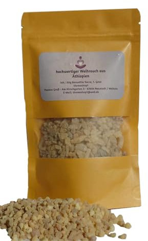 50g hochwertiger, honigduftender Weihrauch zum Räuchern aus Äthiopien, Harz, Weirauch, Räucherwerk, Boswellia Sacra