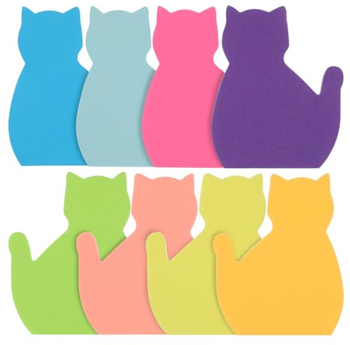 Lurrose Selbstklebende Notizblöcke 8 Stück Bunte Haftnotizen 7X5.7 Cm 30 Blatt Pro Block Für Büro Schule Und to-do-Listen Effektive Aufgabenplanung Mit Leuchtenden Farben