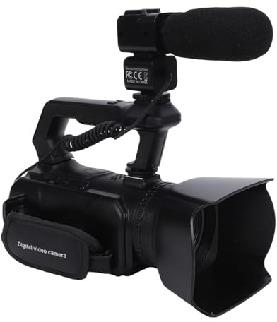 Yanmis Videocámara 4K 56MP, Super Zoom 120X, Pantalla Táctil Giratoria de 4 Pulgadas, Micrófono Externo, Cámara Web, Control Remoto, Cámara Vlogging para Creadores de Contenido Tiktok