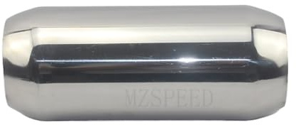Auspuffendrohre Autos 51mm 63mm 76mm Auto Auspuffrohr Edelstahl Mittelschalldämpfer Trommel(76mm)