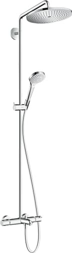 hansgrohe Croma Select 280 Air Wannen-Duschsystem, 4 Strahlarten, Chrom