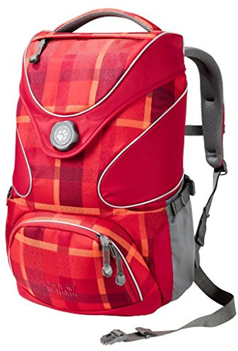 Jack Wolfskin Kids Schulrucksack Ramson Top 20 Pack 7941 indian red woven check