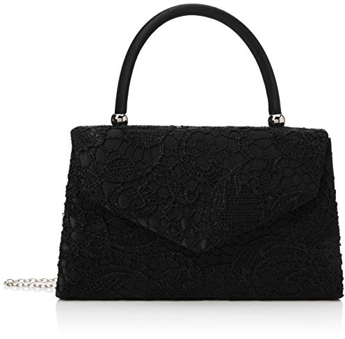 Swanky Swans Womens Jena Clutch Black (Black) ,6.5x16x24 cm (W x H x L)