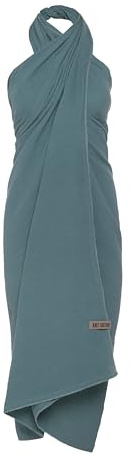 KNIT FACTORY - Liv Pareo/XL Schal - Strandtuch, XXL Schal und Pareo in einem - Multifunktionales Musselintuch - Sommer handtuchkleid - Damen Pareo aus 100% Bio-Baumwolle