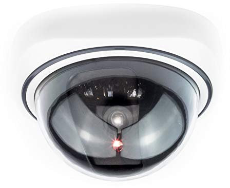Digicharge Dummy Fake Outdoor Indoor Dome CCTV Security Camera Surveillance with Blinking LED