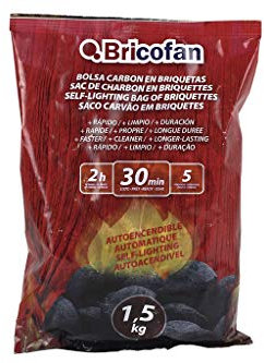 Cofan Bolsa Carbon en briquetas autoencendibles | Peso 1,5 kgs