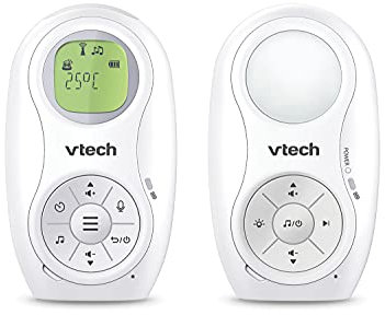 Monitor de bebé de Audio Vtech DM1214 con Pilas en transmisor, Receptor y luz Nocturna