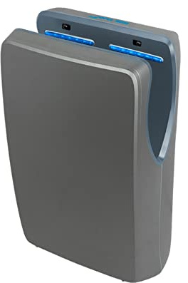 Jofel - Sèche-mains optique haute performance (540 Km/h) 1500W, sèche-mains automatique, rapide, type rideau, collecteur de poussière, modèle Jet Smart ABS boîtier antibactérien, AA24950 graphite