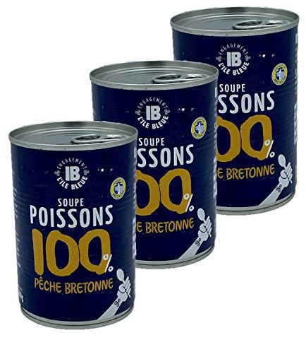 Lot 3x Soupe de poissons Pêche Bretonne - Boîte 400g