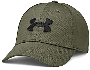Under Armour Men's Blitzing Low Stretch Fit Cap - Marine OD Green / / Black - M/L