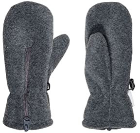 maximo Fleece Fäustling Reißverschluss Größe: 2 Farbe: mittelgrau
