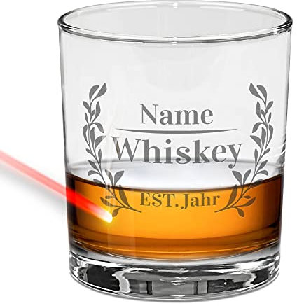 PR Print Royal Whiskyglas mit Gravur selbst gestalten - mit Name & Jahr Personalisieren - Whisky Glas graviert Tumbler, Geschenk Frauen, Männer zum Geburtstag, Weihnachten | 315 ml, Gravur