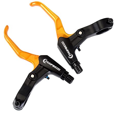 Starnearby 1 Paire Poignée de Frein de Vélo Universel, Levier de Frein de Vélo en Alliage d'aluminium, Manettes de Frein pour Vélo, Pièces de Rechange pour VTT, Vélo Route, Vélo Pliant, Vélo Enfants