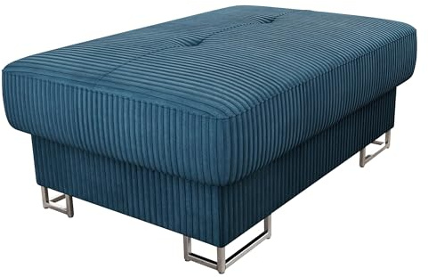Mirjan24 Polsterhocker Cotere Cord, Hocker, Sofahocker, Moderner Sitzhocker, Sitzbank, Pouf, Fußbank, Farbauswahl (Poso 05)