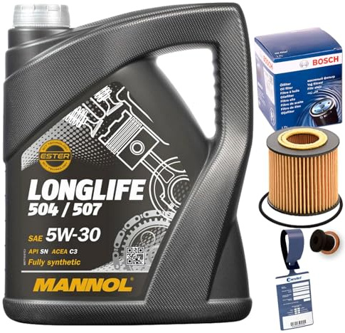 BandelOne enthält Ölfilter 1457429194+Mannol 5W30 Öl 1.2+für Polo 9N 6R Fabia 1 2