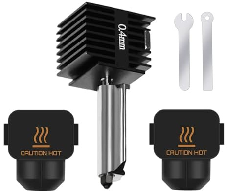HzdaDeve Hotend für A1 Mini/A1 Druckkopf Upgrade Hochtemperatur 0.4MM gehärtete Stahldüse Hot End Kit Extruder Ersatz mit 2PCS Silikon Abdeckung Socke für Bambu Lab 3D Drucker Zubehör