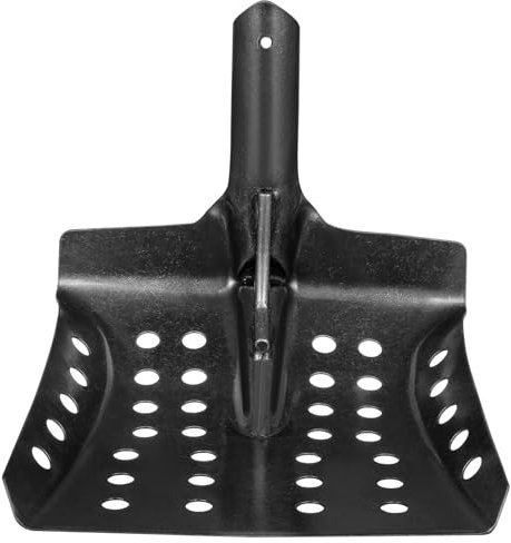 Yardenfun Pala Tamiz para Drenaje con Mango Ergonómico Herramienta Multiusos para Limpieza De Alcantarillado y Pala Orificios para Tamizado Pozos y Desagües