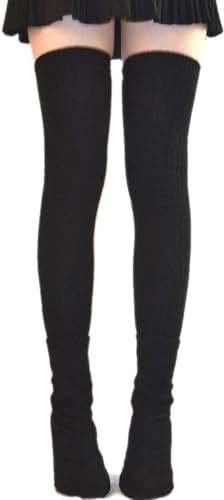 TeeYee Damen Stulpen Winter Einfarbige Beinwärmer Beinstulpen Strumpf | Winterstiefelmanschetten,Warme Kniewärmer,für Custume,Außeneinsatz