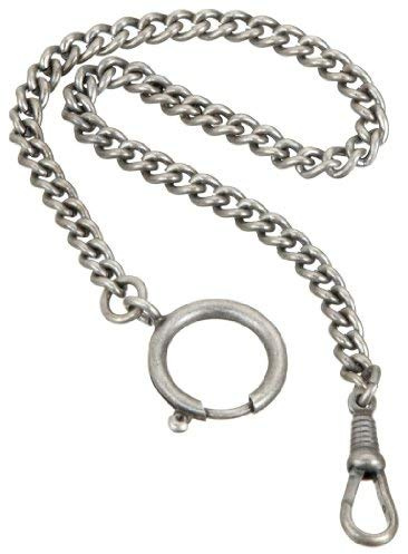 PUREgrey Chaîne de montre de poche en argent antique pour toutes les montres de poche qui ne sont pas neuves, argent
