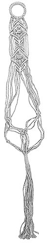 GANAZONO Wall Mounted Flowerpot Net Bag Plant Hangers for Outdoor Use