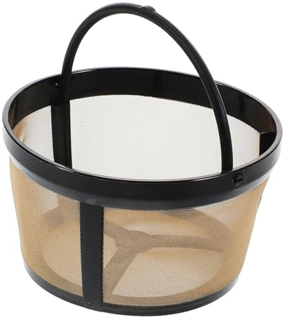 Homoyoyo Filtro de Café Reutilizable para Máquinas de Goteo Cesta Metálica Resistente Compatible con Cafeteras y Fácil de Limpiar